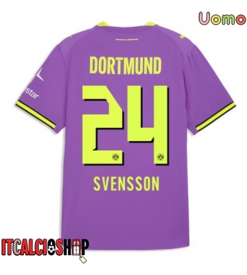 Borussia Dortmund Daniel Svensson #24 Terza Maglia 2026-27 Manica Corta